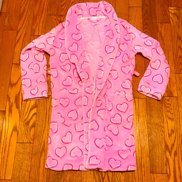 Pink Plush Bathrobe - Picture 1 of 3